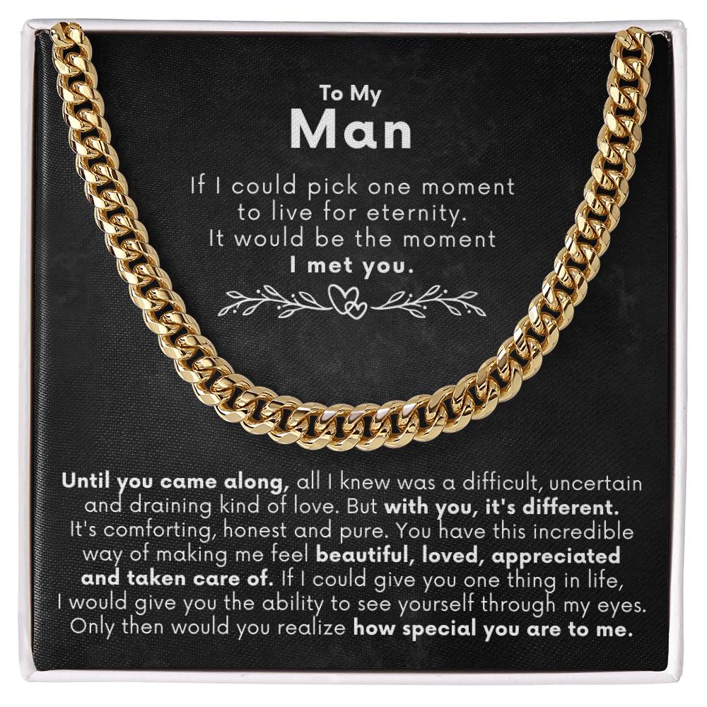 To My Man - Luxury Gift Set - SSTM5 Jewelry ShineOn Fulfillment 18K Yellow Gold Finish Standard Box