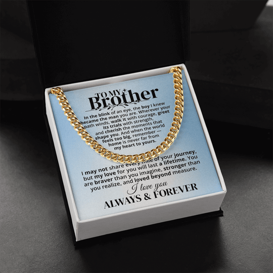 To My Brother - Forever & Always - Gift Set - SSB3V2 Jewelry ShineOn Fulfillment