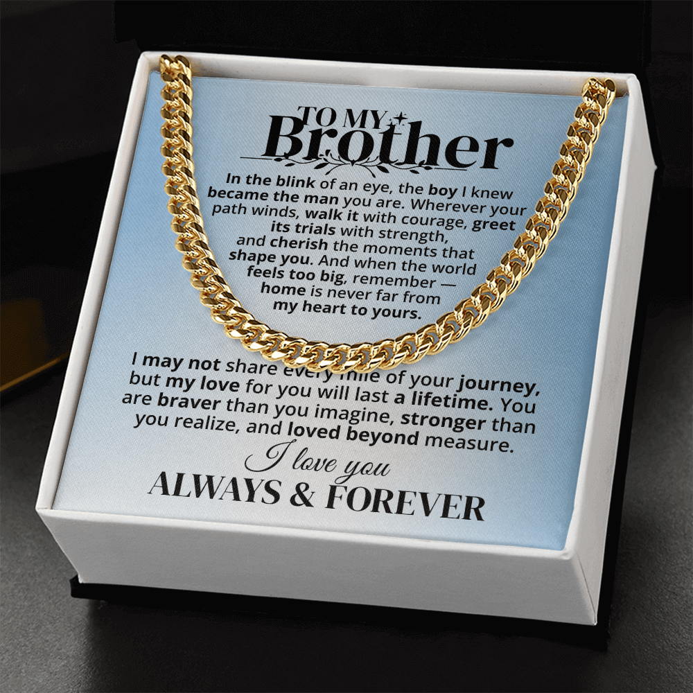 To My Brother - Forever & Always - Gift Set - SSB3V2 Jewelry ShineOn Fulfillment