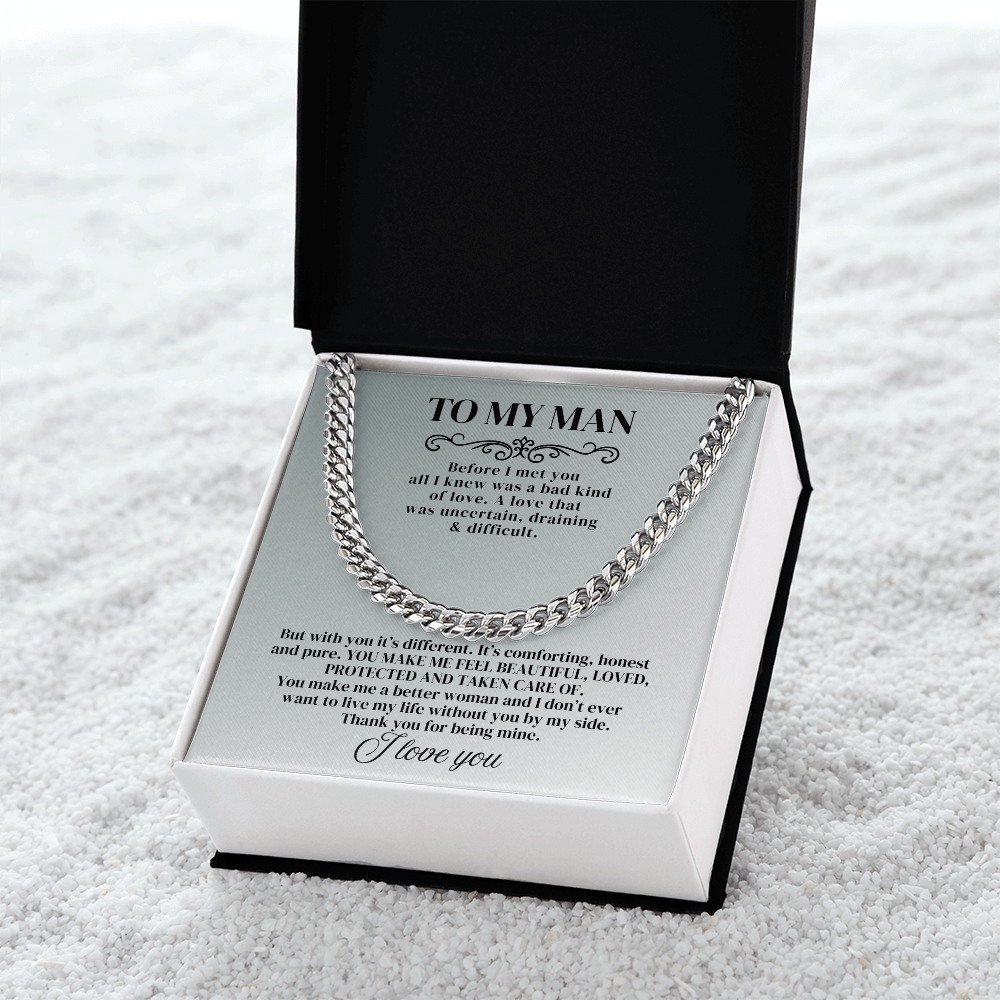 To My Man - Before I Met You - Cuban Chain - SSTMM9 Jewelry ShineOn Fulfillment