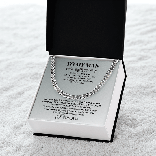 To My Man - Before I Met You - Cuban Chain - SSTMM9 Jewelry ShineOn Fulfillment