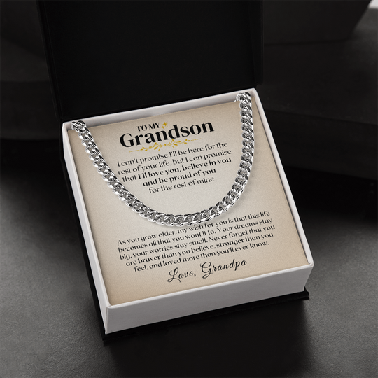 To My Grandson - Rest Of Mine - Gift Set - SS330v2 Jewelry ShineOn Fulfillment