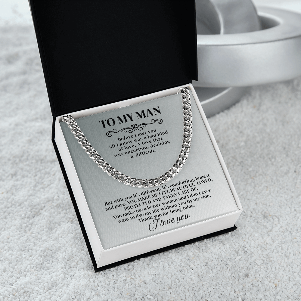 To My Man - Before I Met You - Cuban Chain - SSTMM9 Jewelry ShineOn Fulfillment