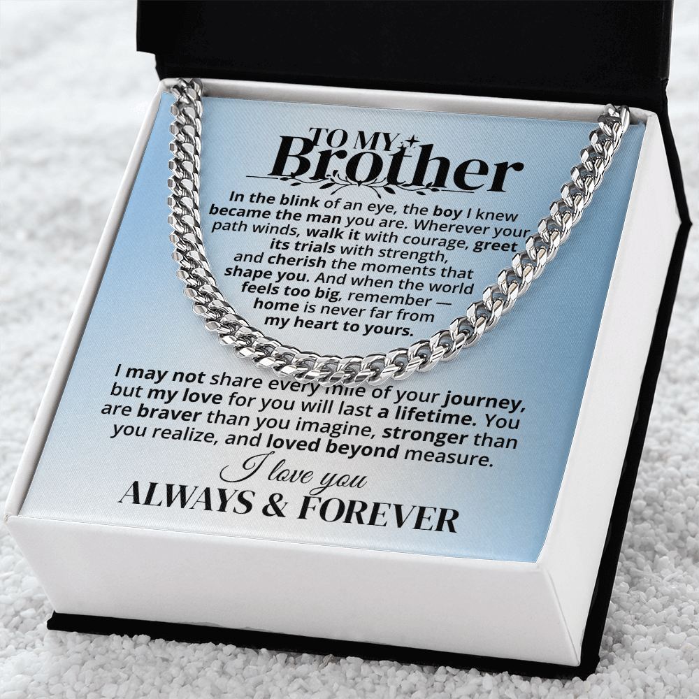 To My Brother - Forever & Always - Gift Set - SSB3V2 Jewelry ShineOn Fulfillment