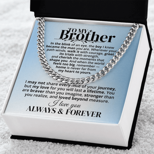 To My Brother - Forever & Always - Gift Set - SSB3V2 Jewelry ShineOn Fulfillment