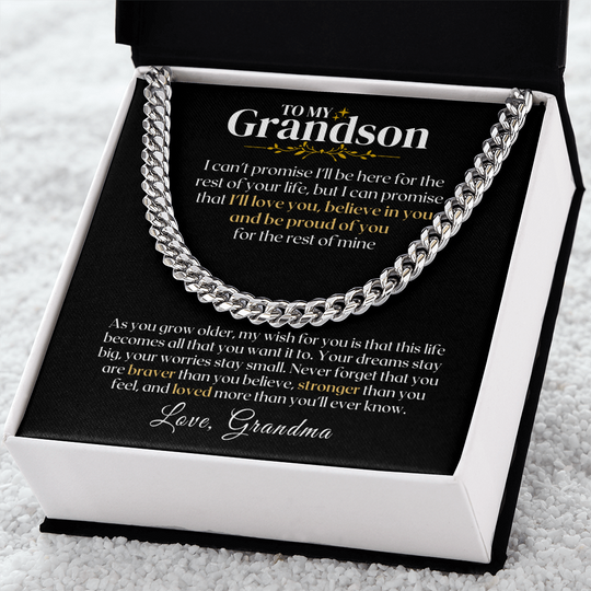 To My Grandson - Rest Of Mine - Gift Set - SS330v3 Jewelry ShineOn Fulfillment