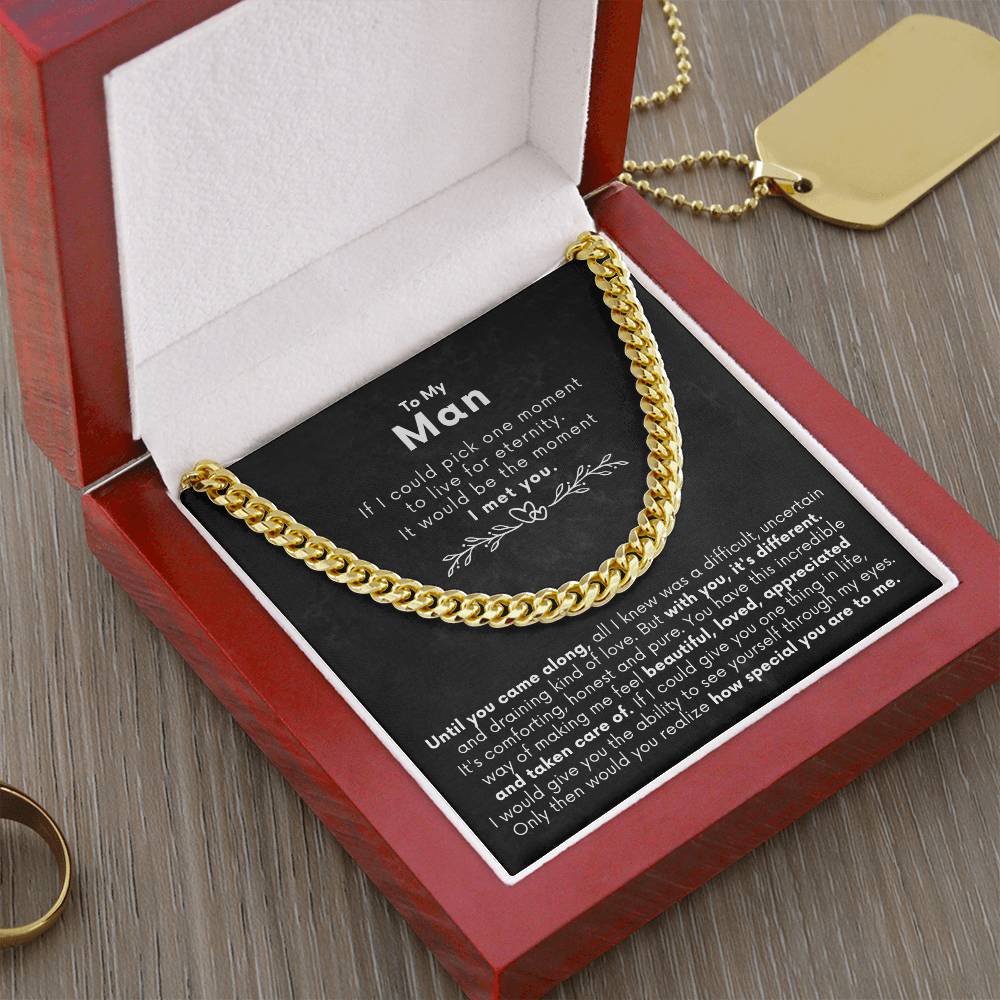 To My Man - Luxury Gift Set - SSTM5 Jewelry ShineOn Fulfillment 18K Yellow Gold Finish Luxury Box