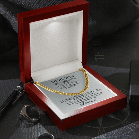 To My Man - Before I Met You - Cuban Chain - SSTMM9 Jewelry ShineOn Fulfillment