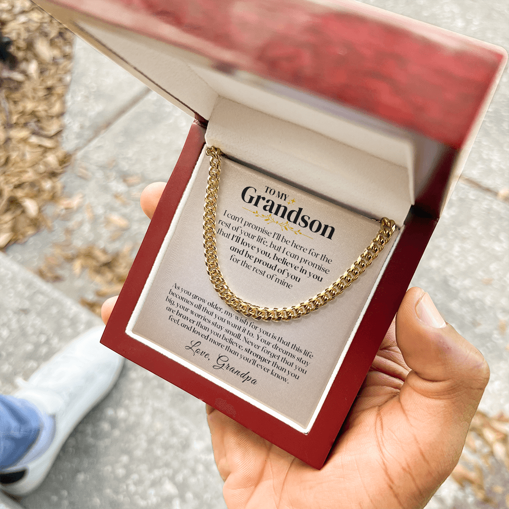 To My Grandson - Rest Of Mine - Gift Set - SS330v2 Jewelry ShineOn Fulfillment