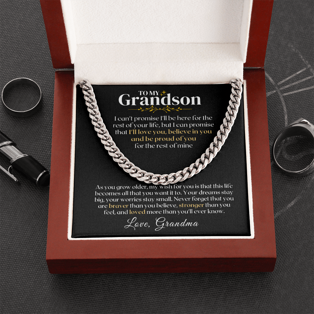 To My Grandson - Rest Of Mine - Gift Set - SS330v3 Jewelry ShineOn Fulfillment