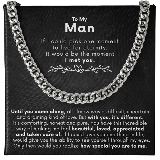 To My Man - Luxury Gift Set - SSTM5 Jewelry ShineOn Fulfillment Stainless Steel Luxury Box