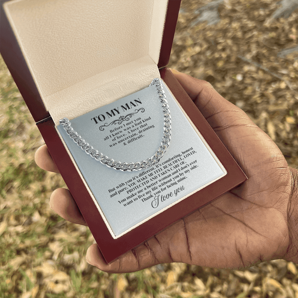 To My Man - Before I Met You - Cuban Chain - SSTMM9 Jewelry ShineOn Fulfillment