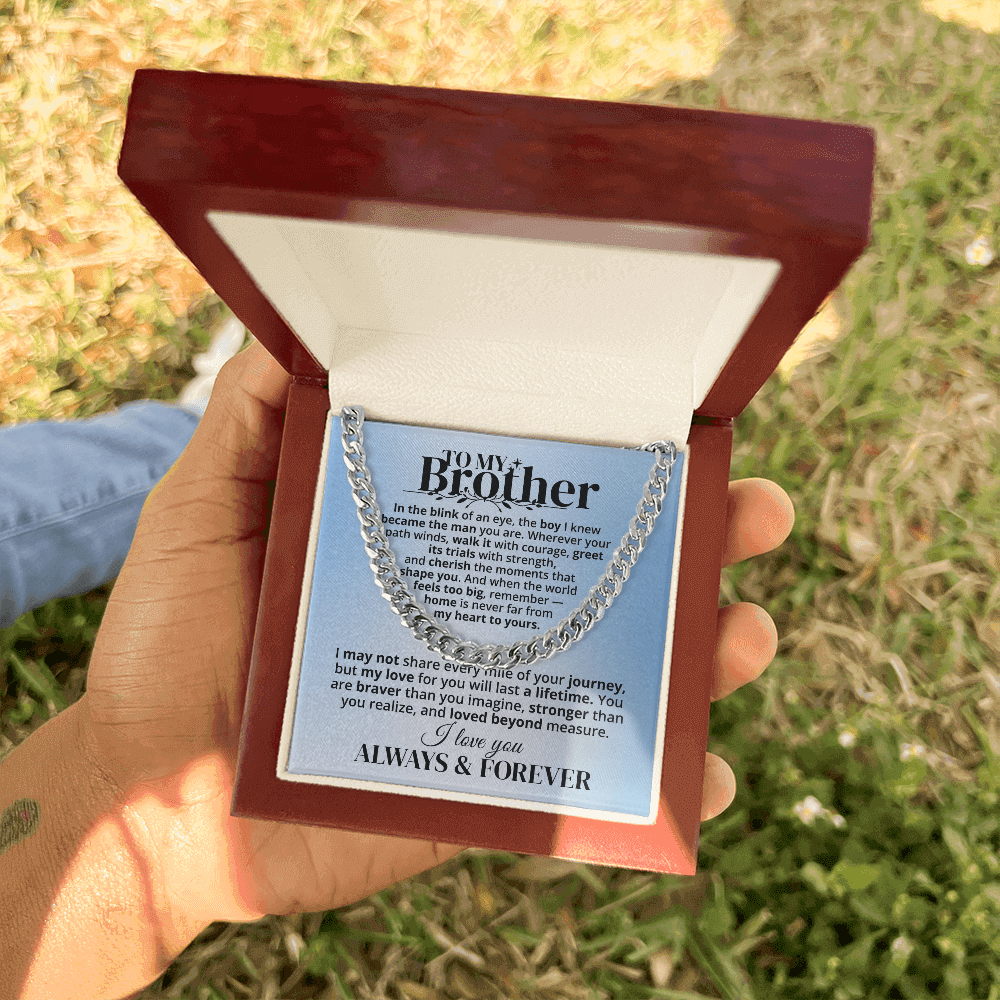 To My Brother - Forever & Always - Gift Set - SSB3V2 Jewelry ShineOn Fulfillment