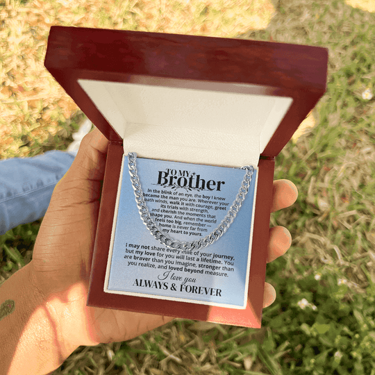 To My Brother - Forever & Always - Gift Set - SSB3V2 Jewelry ShineOn Fulfillment