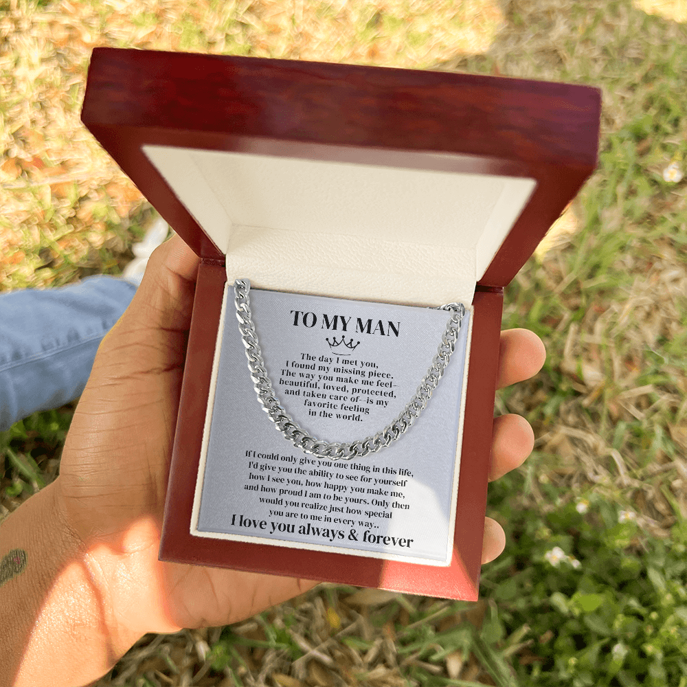 To My Man - I Love You Forever - Braided Bracelet Gift Set - SSTMMCC7 Jewelry ShineOn Fulfillment