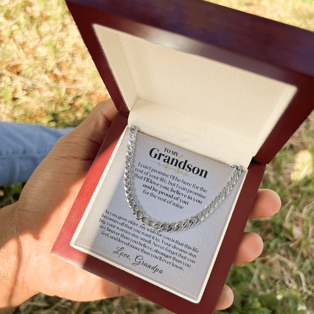 To My Grandson - Rest Of Mine - Gift Set - SS330v2 Jewelry ShineOn Fulfillment