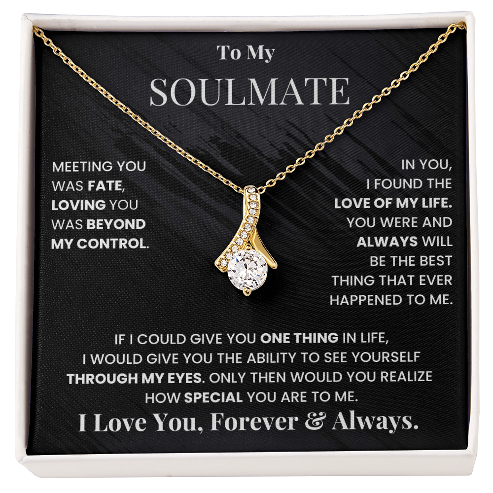 To My Soulmate - Alluring Beauty Gift Set - SSM3 Jewelry ShineOn Fulfillment 18K Yellow Gold Finish Standard Box