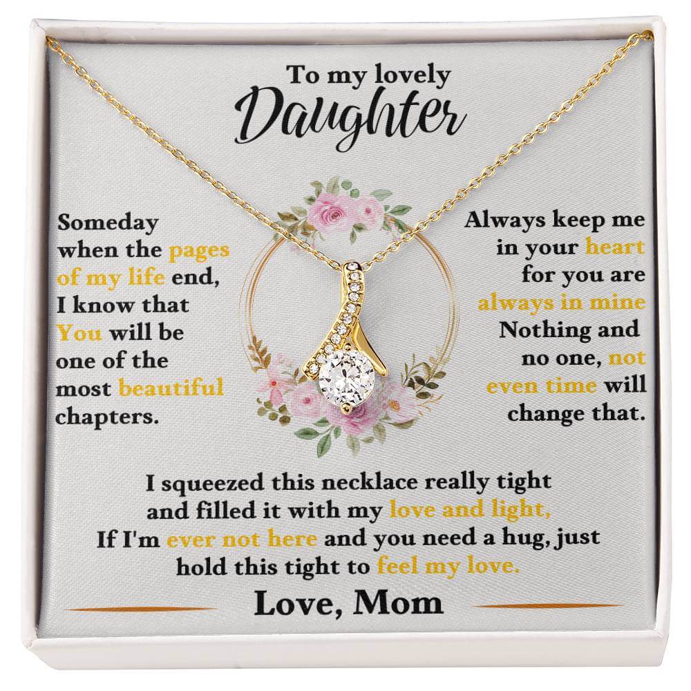 To My Lovely Daughter - Love Mom - Gift Set - SSD50 Jewelry ShineOn Fulfillment