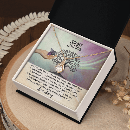 To My Sister - Personalized Gift Set - SSS4V2 Jewelry ShineOn Fulfillment