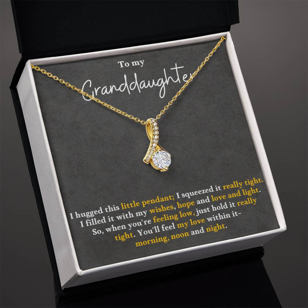 Granddaughter Necklace Gift – Alluring Beauty Pendant - IV25G