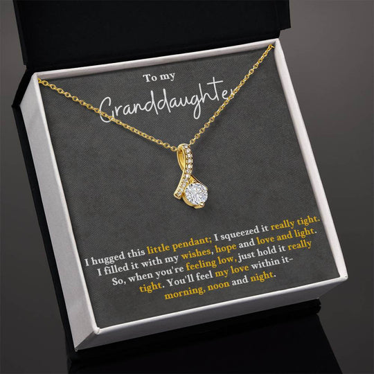 Granddaughter Necklace Gift – Alluring Beauty Pendant - IV25G