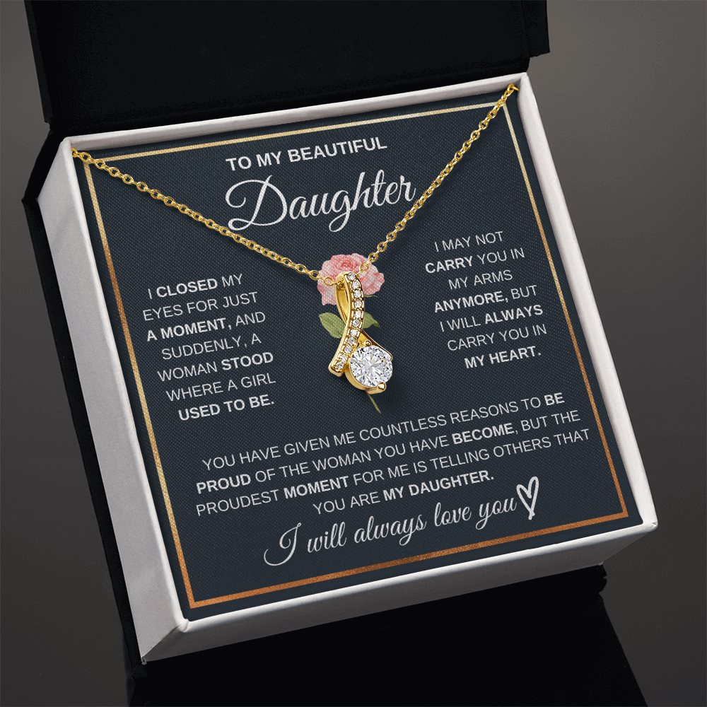 To My Beautiful Daughter - Pround Of You - Gift Set - SSD51 Jewelry ShineOn Fulfillment