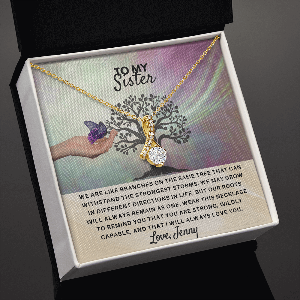 To My Sister - Personalized Gift Set - SSS4V2 Jewelry ShineOn Fulfillment