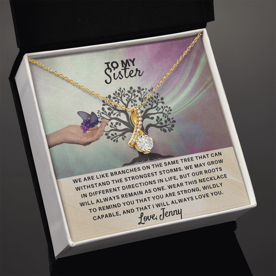 To My Sister - Personalized Gift Set - SSS4V2 Jewelry ShineOn Fulfillment