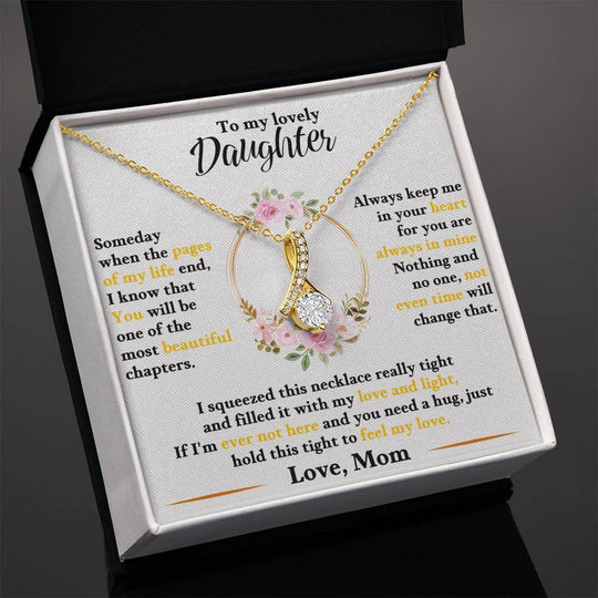To My Lovely Daughter - Love Mom - Gift Set - SSD50 Jewelry ShineOn Fulfillment