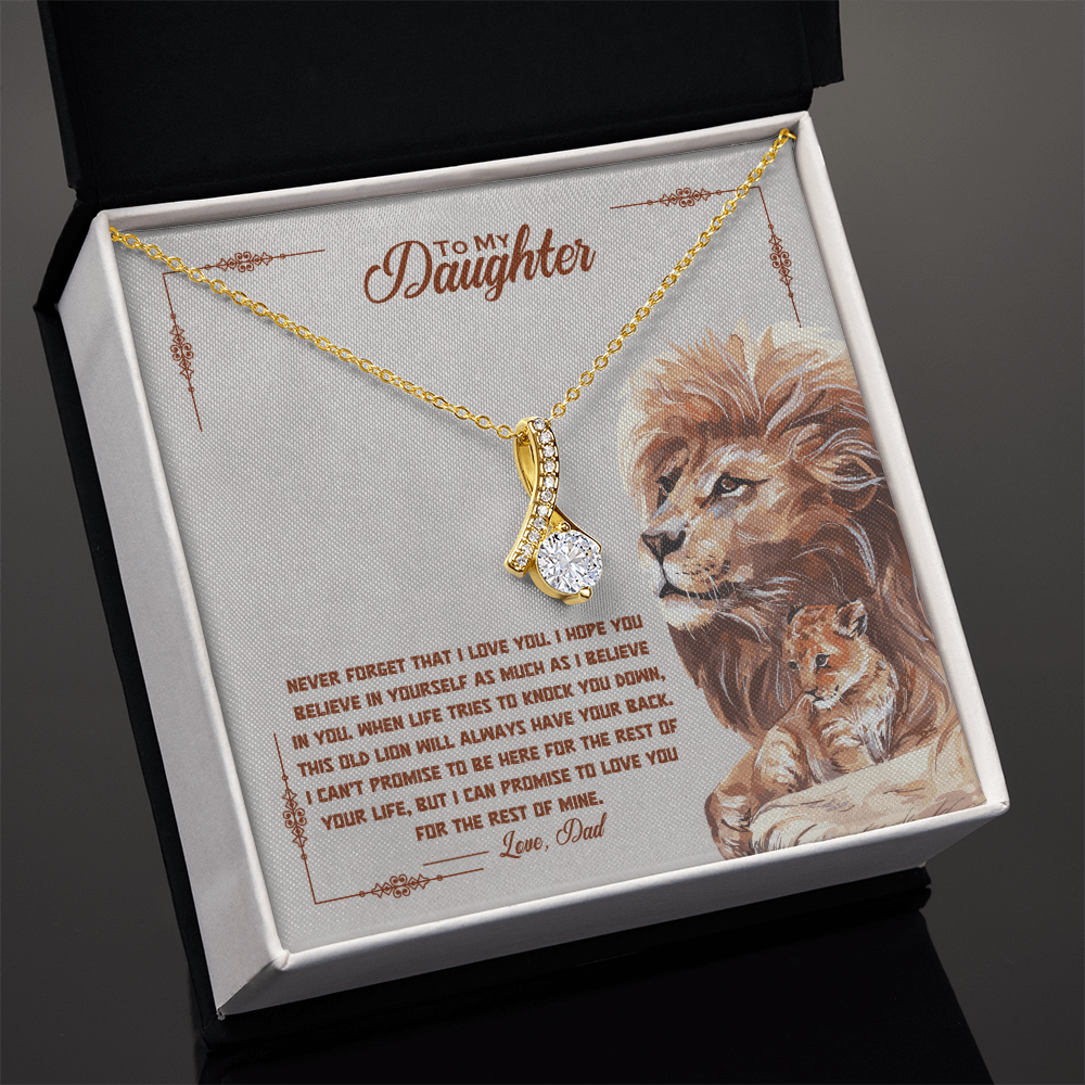 To My Daughter - Old Lion - Gift Set - SSD34V2 Jewelry ShineOn Fulfillment