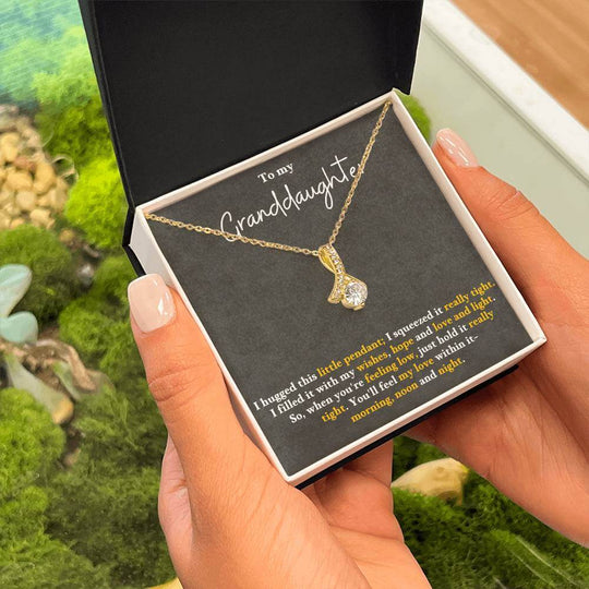 Granddaughter Necklace Gift – Alluring Beauty Pendant - IV25G