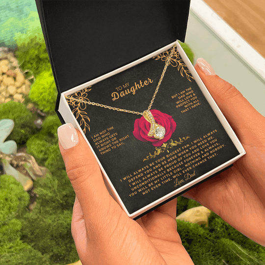 To My Daughter - Love Dad - Necklace Gift Set - SS318V16F Jewelry ShineOn Fulfillment