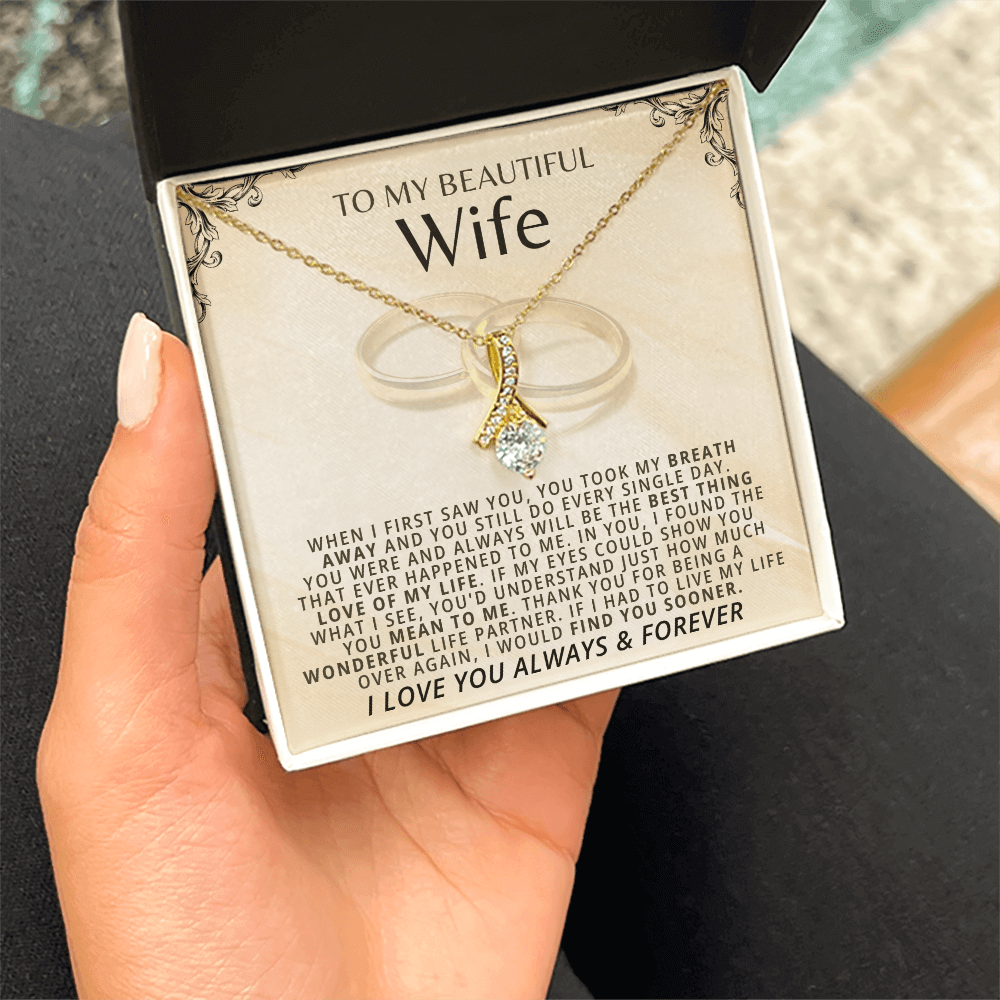 To My Beautiful Wife - Beautiful Gift Set - SSW22W2 Jewelry ShineOn Fulfillment