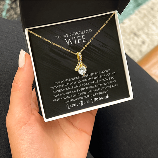 To My Gorgeous Wife - Beautiful Gift Set - SSW23 Jewelry ShineOn Fulfillment