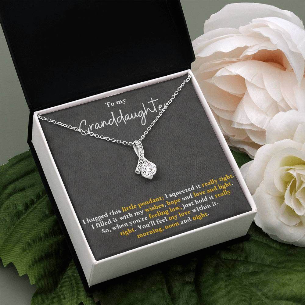 Granddaughter Necklace Gift – Alluring Beauty Pendant - IV25G