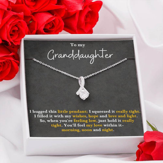Granddaughter Necklace Gift – Alluring Beauty Pendant - IV25G