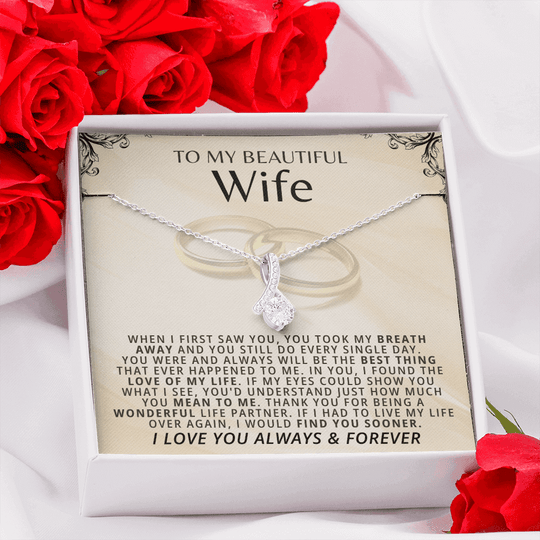 To My Beautiful Wife - Beautiful Gift Set - SSW22W2 Jewelry ShineOn Fulfillment