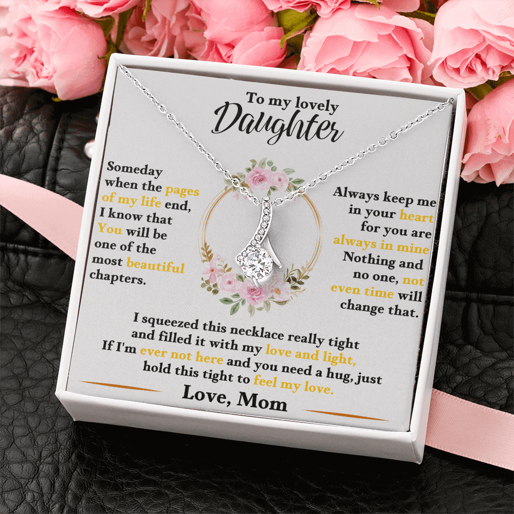 To My Lovely Daughter - Love Mom - Gift Set - SSD50 Jewelry ShineOn Fulfillment