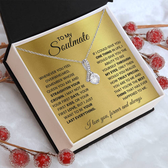 To My Soulmate - Alluring Beauty Gift Set - SSM2 Jewelry ShineOn Fulfillment 14k White Gold Finish Standard Box