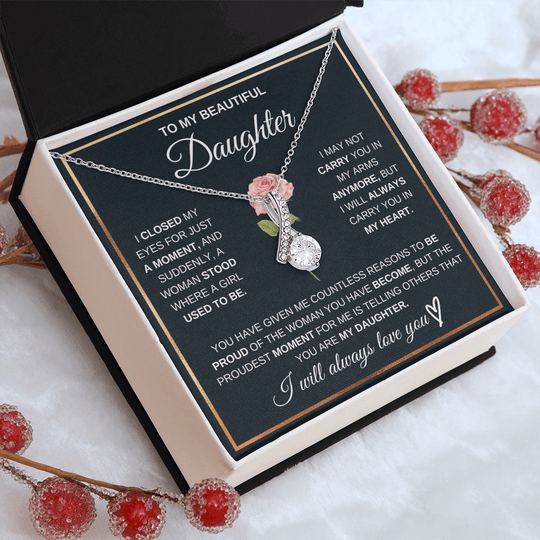 To My Beautiful Daughter - Pround Of You - Gift Set - SSD51 Jewelry ShineOn Fulfillment