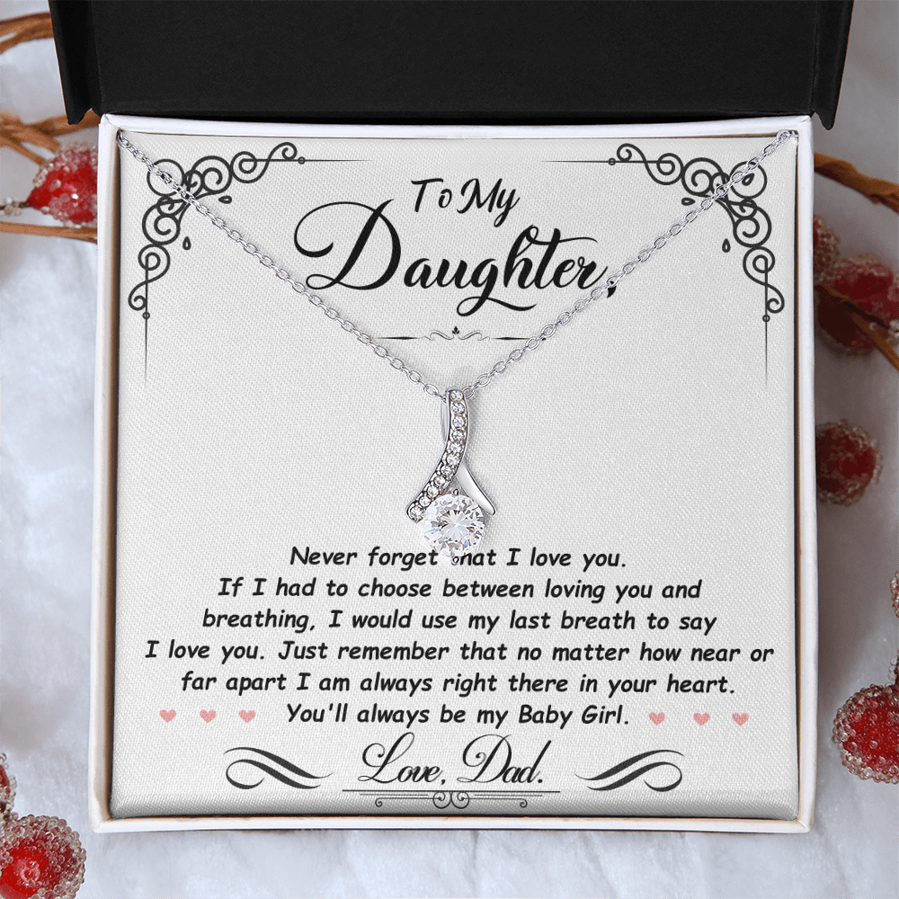 To My Daughter - Last Breath - Gift Set - SSD31 Jewelry ShineOn Fulfillment