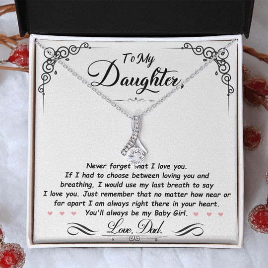 To My Daughter - Last Breath - Gift Set - SSD31 Jewelry ShineOn Fulfillment