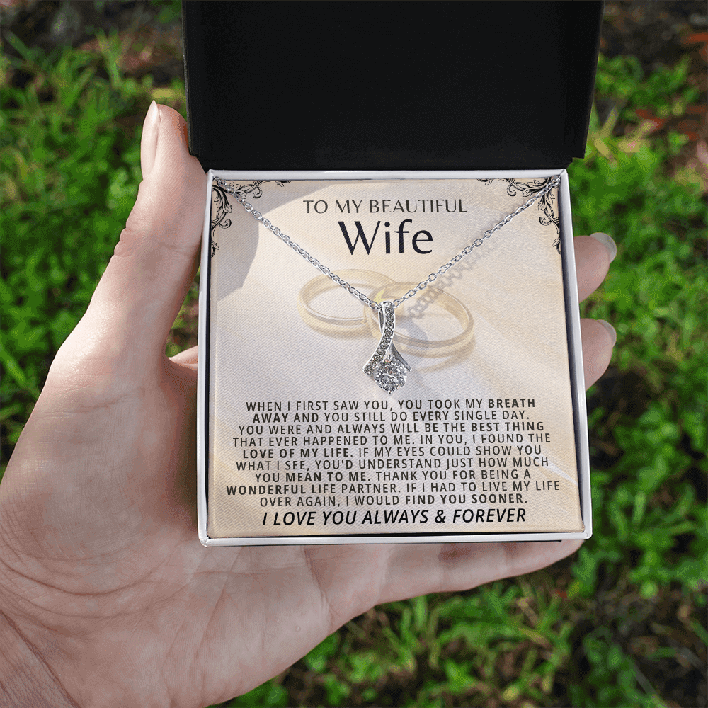 To My Beautiful Wife - Beautiful Gift Set - SSW22W2 Jewelry ShineOn Fulfillment
