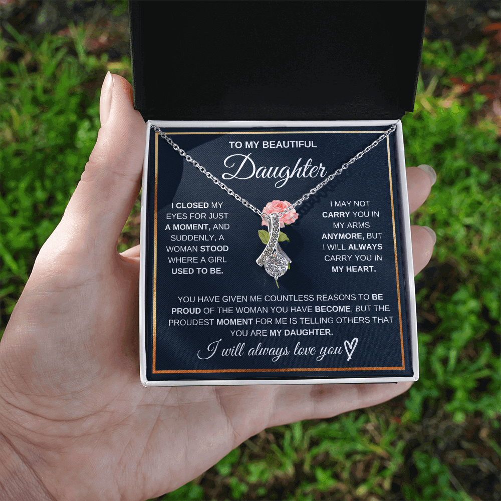 To My Beautiful Daughter - Pround Of You - Gift Set - SSD51 Jewelry ShineOn Fulfillment