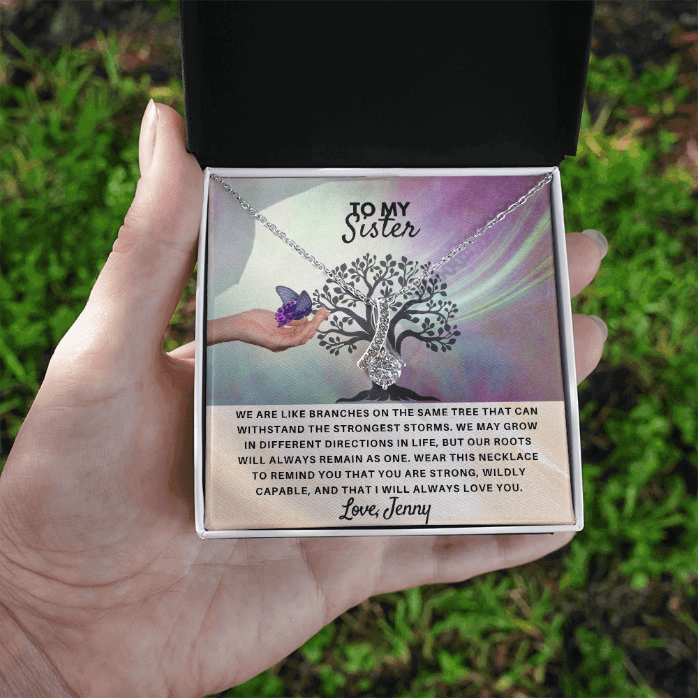 To My Sister - Personalized Gift Set - SSS4V2 Jewelry ShineOn Fulfillment