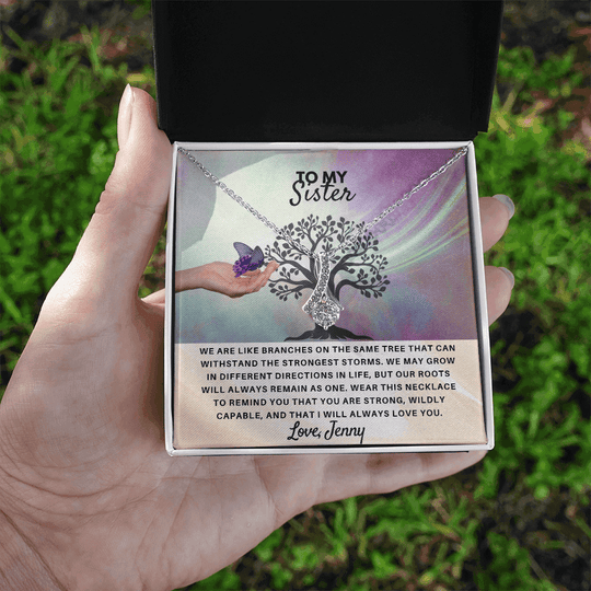 To My Sister - Personalized Gift Set - SSS4V2 Jewelry ShineOn Fulfillment