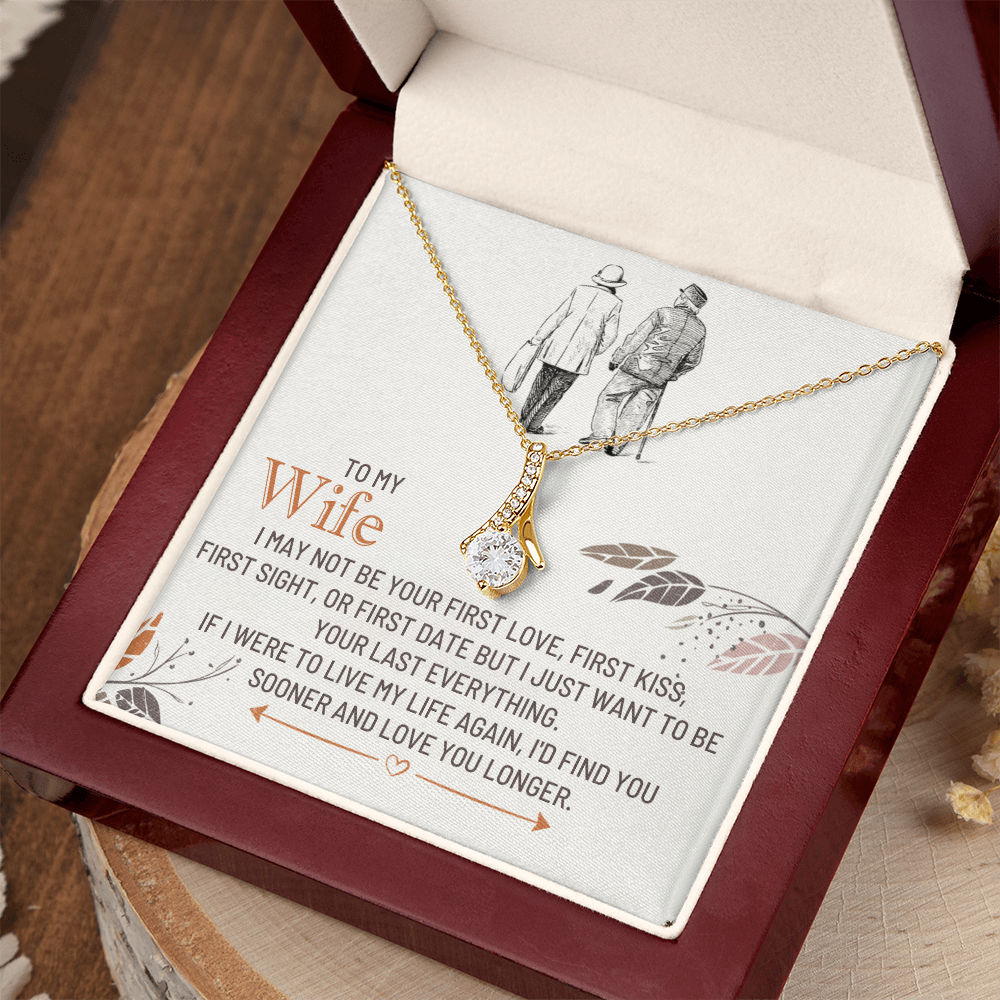 To My Wife - First Kiss - Beautiful Gift Set - SSW25 Jewelry ShineOn Fulfillment