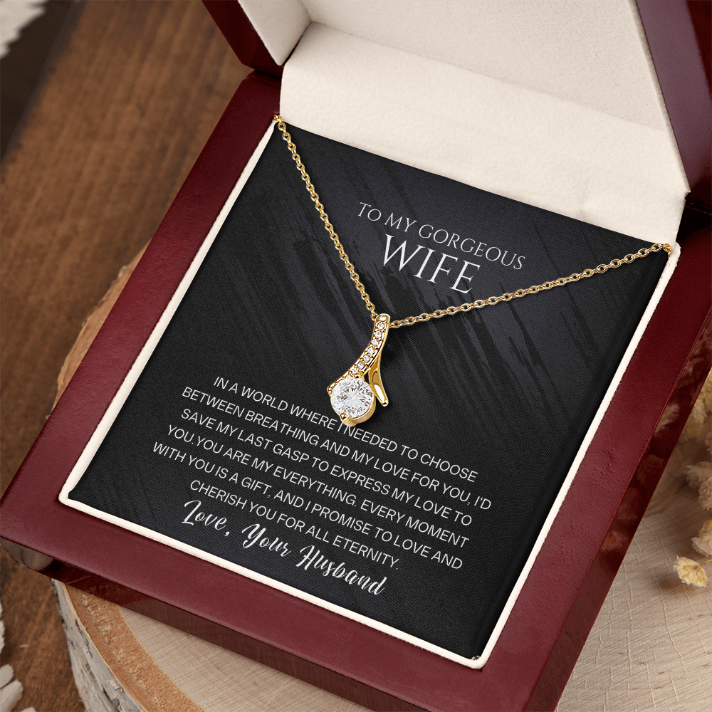 To My Gorgeous Wife - Beautiful Gift Set - SSW23 Jewelry ShineOn Fulfillment