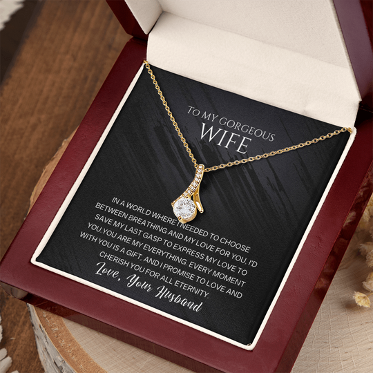 To My Gorgeous Wife - Beautiful Gift Set - SSW23 Jewelry ShineOn Fulfillment