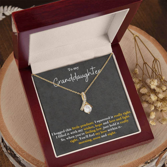 Granddaughter Necklace Gift – Alluring Beauty Pendant - IV25G
